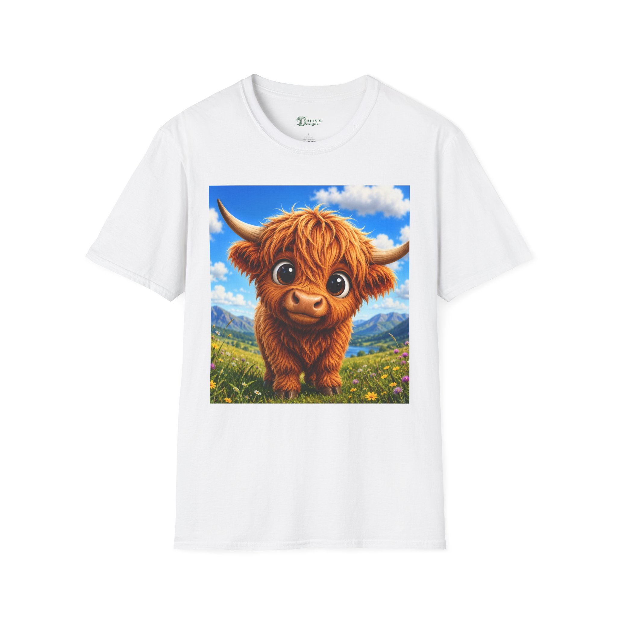 Cute Baby Highland Cattle Graphic Tee