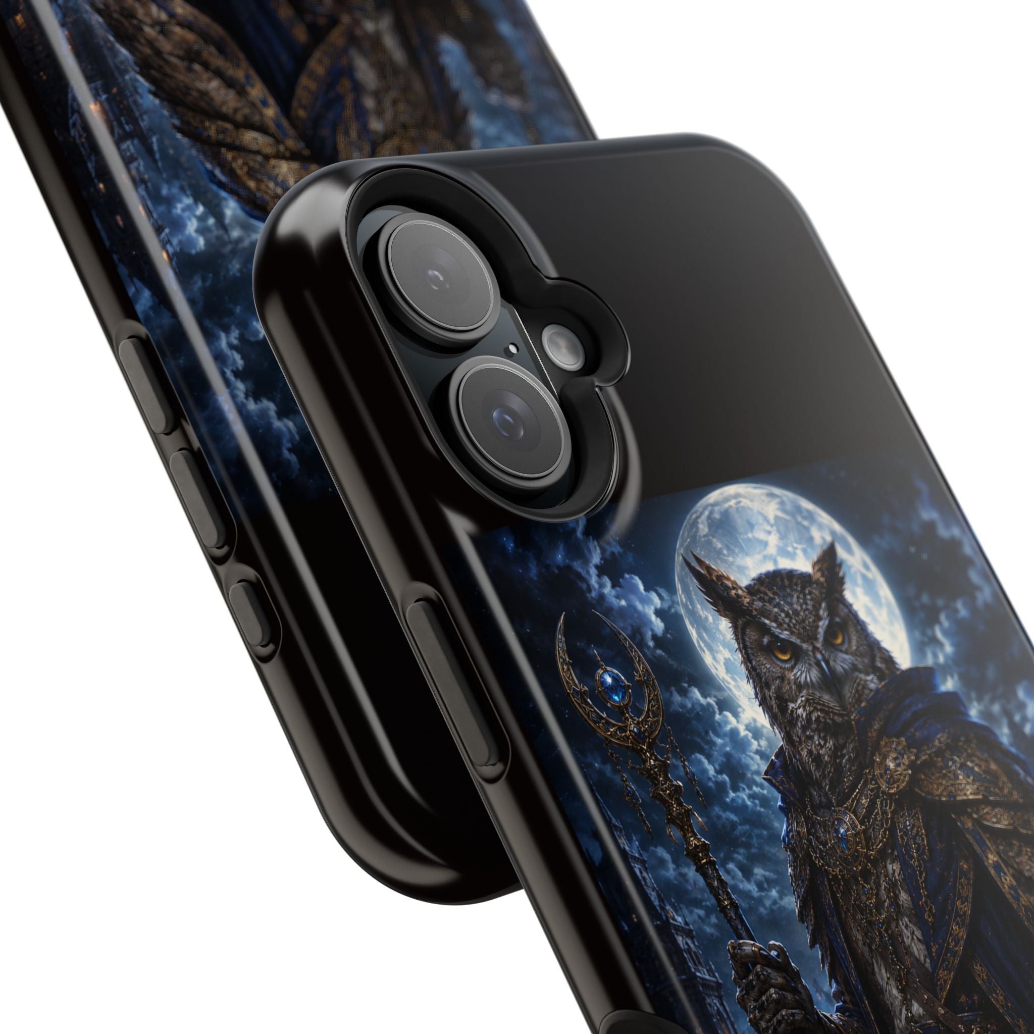 Owl Knight Phone Case — Medieval Fantasy Magnetic Impact-Resistant Case