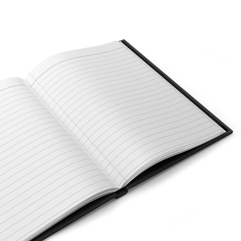 Lion and Tiger Yin Yang Hardcover Journal — Lined Matte Notebook for Strength & Balance
