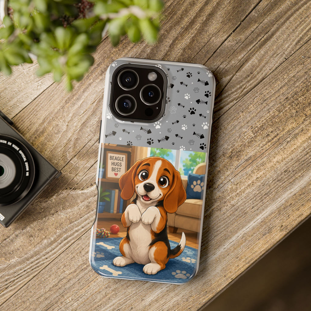 Beagle Puppy Phone Case — Magnetic Impact-Resistant Dog Design