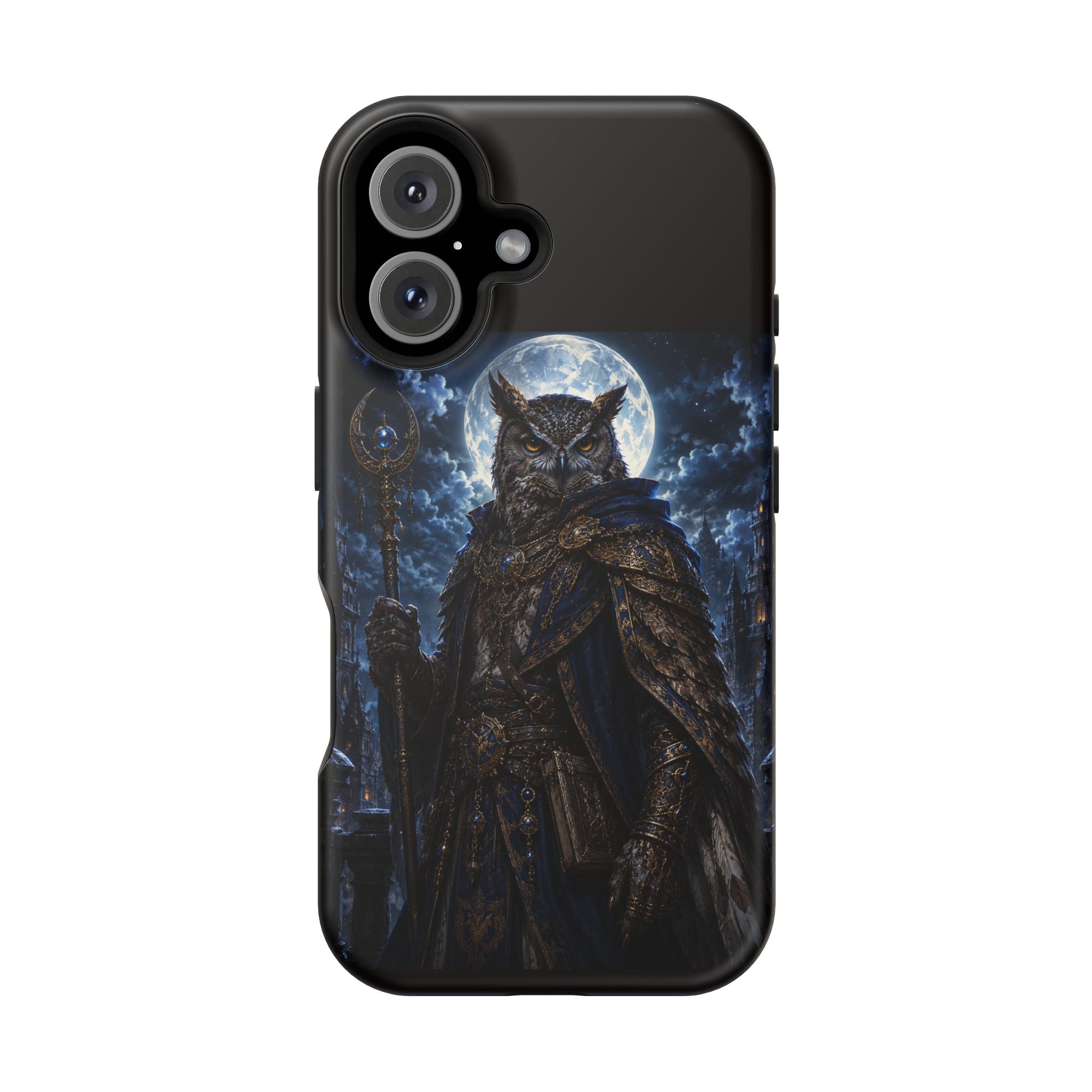 Owl Knight Phone Case — Medieval Fantasy Magnetic Impact-Resistant Case
