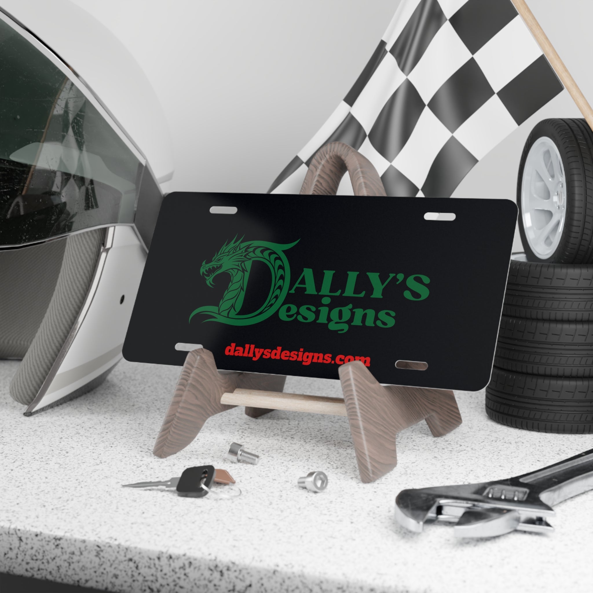 Custom License Plate - Metal Front Plate with Logo