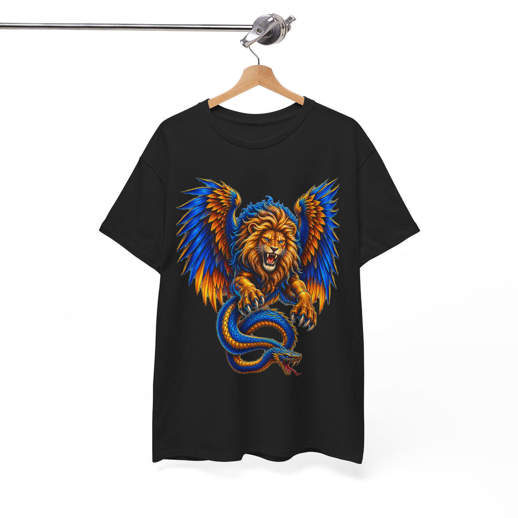 Lion and Serpent Mythical Fantasy Graphic Tee