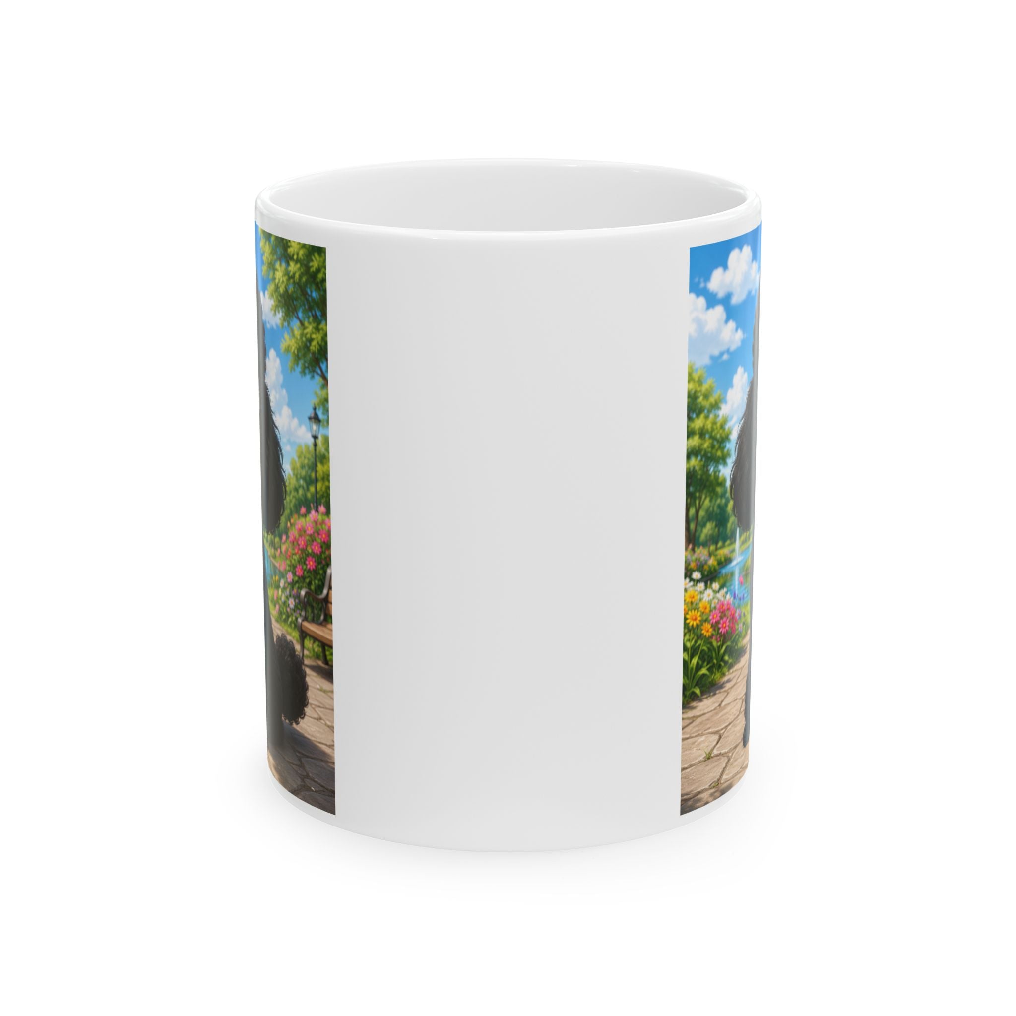 Black Poodle Ceramic Mug — 11oz & 15oz