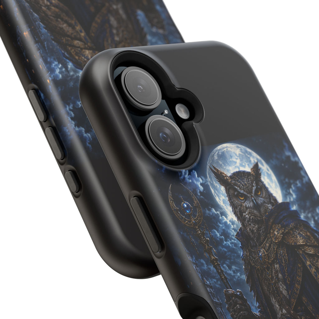 Owl Knight Phone Case — Medieval Fantasy Magnetic Impact-Resistant Case