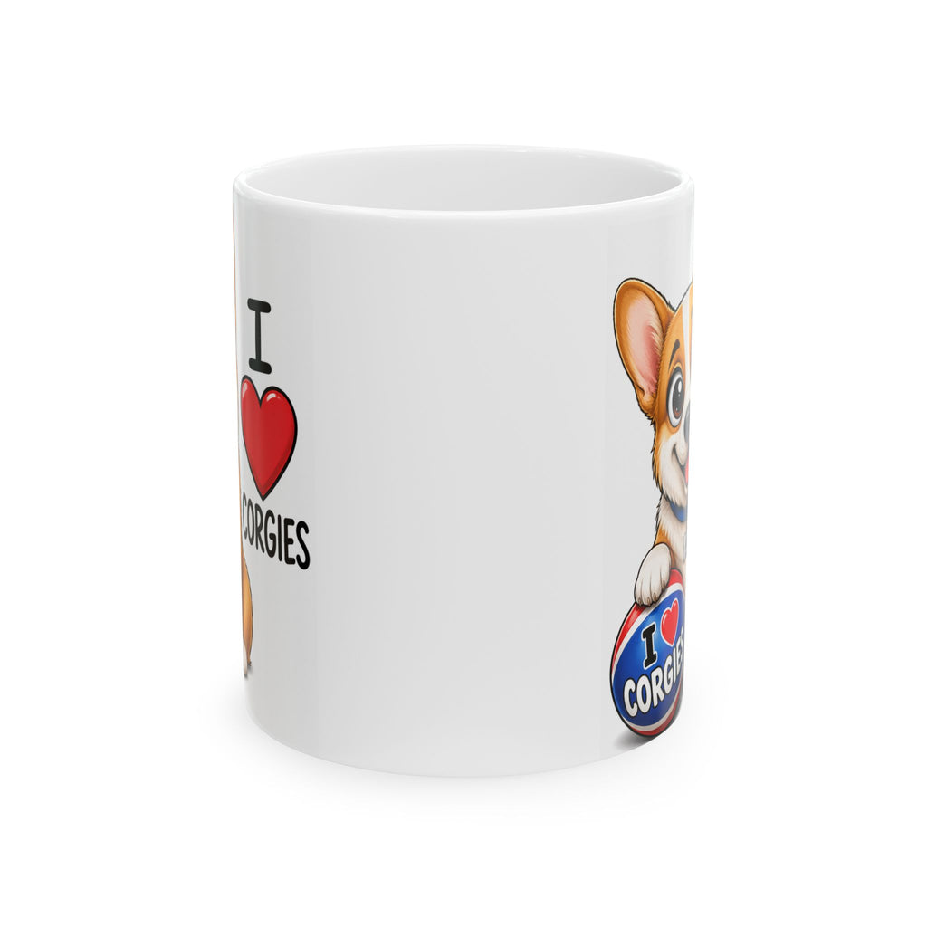 Cute Corgi Dog Lover Coffee Cup (11oz & 15oz)