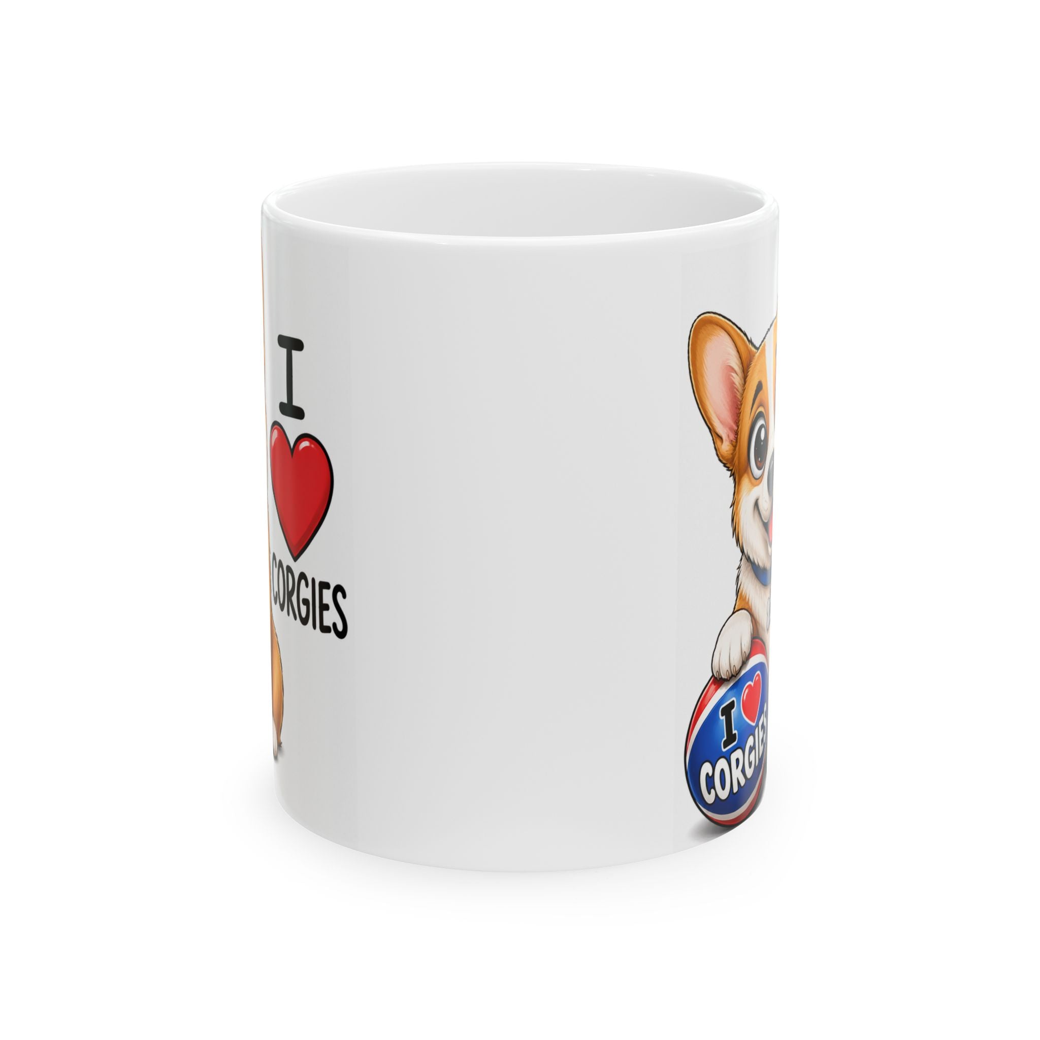 Cute Corgi Dog Lover Coffee Cup (11oz & 15oz)
