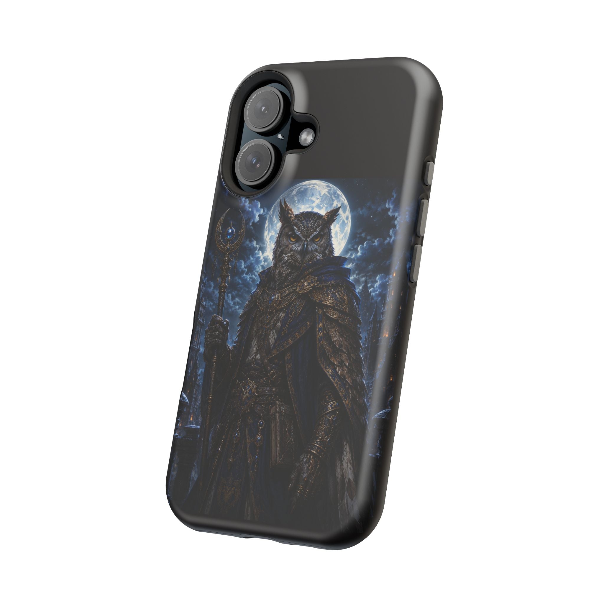 Owl Knight Phone Case — Medieval Fantasy Magnetic Impact-Resistant Case