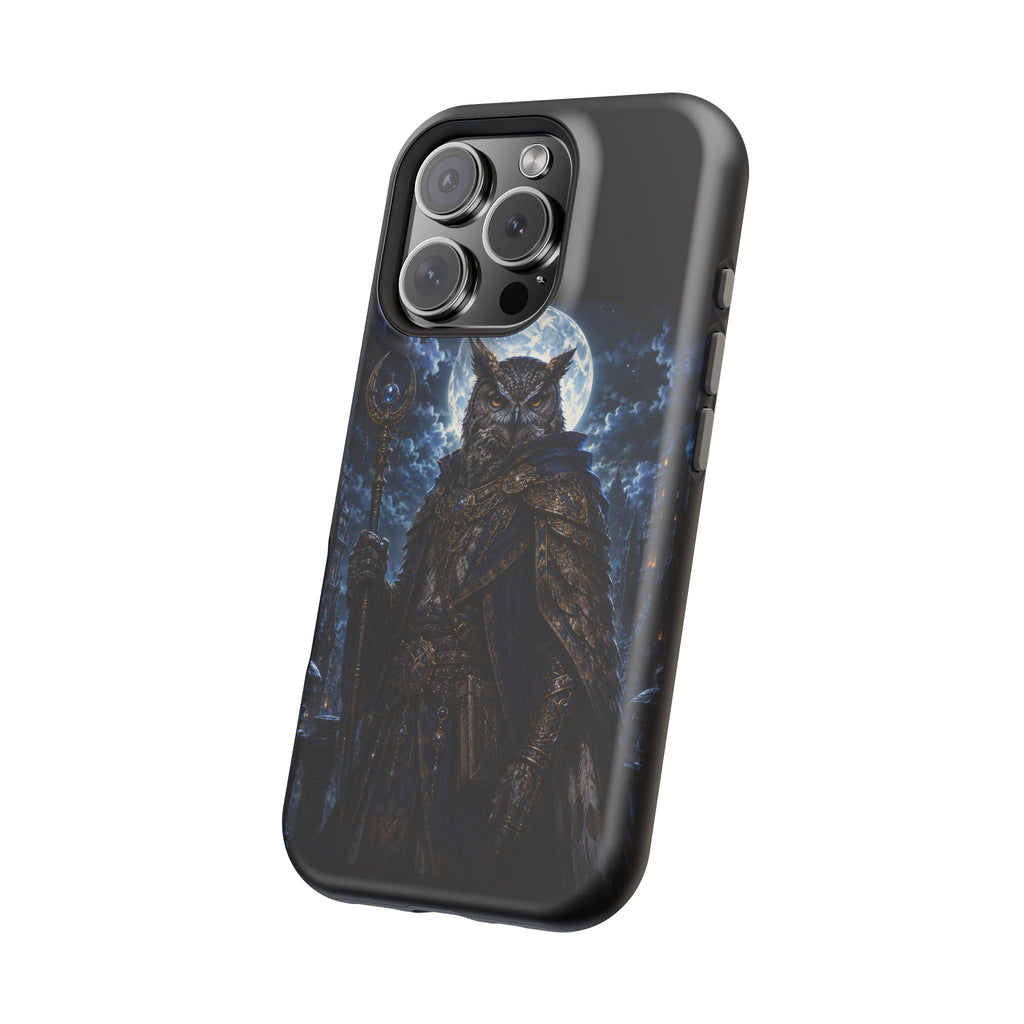 Owl Knight Phone Case — Medieval Fantasy Magnetic Impact-Resistant Case