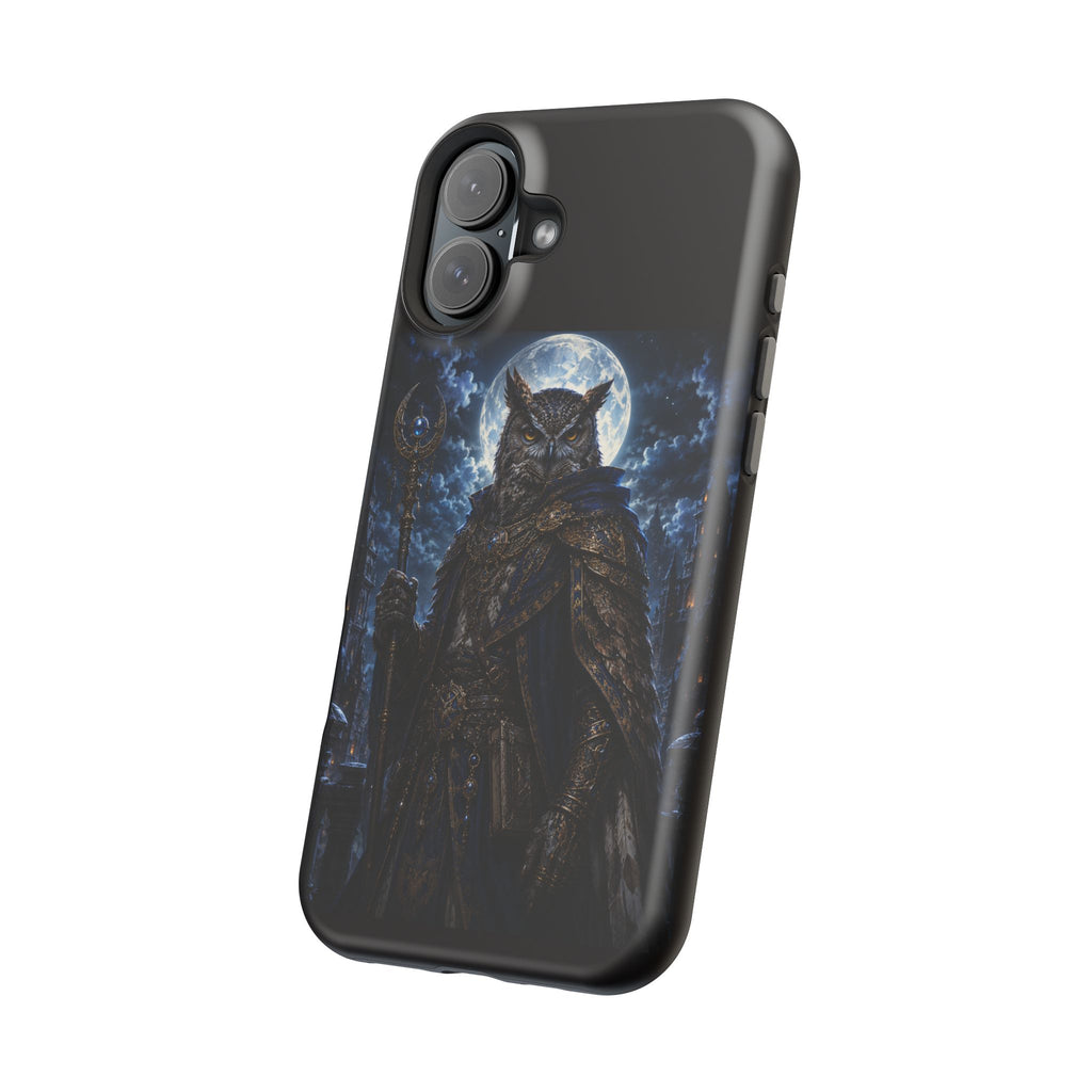 Owl Knight Phone Case — Medieval Fantasy Magnetic Impact-Resistant Case