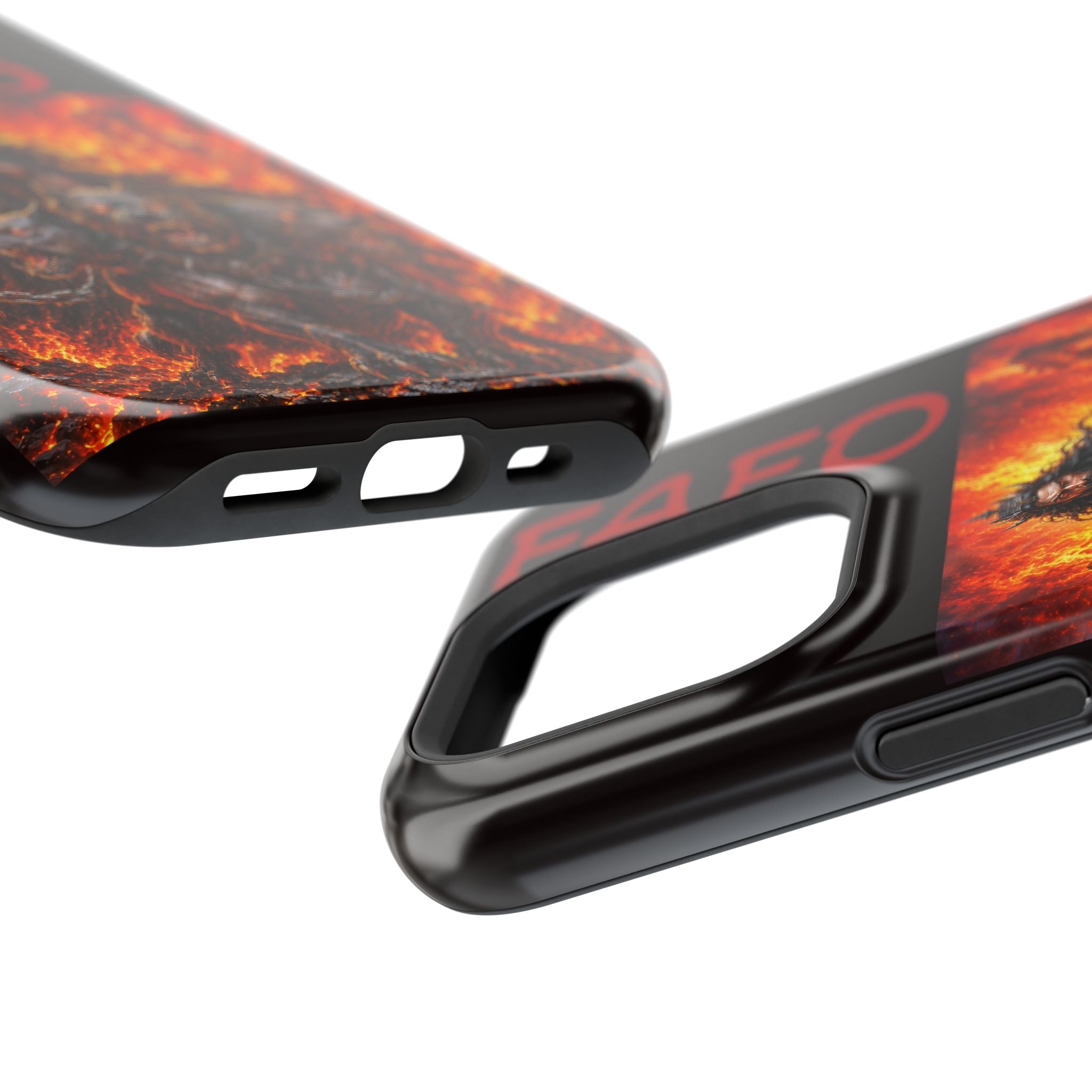 Phone Case —Hades  FAFO Warrior with Hellhound Fire Art (Magnetic Impact-Resistant)