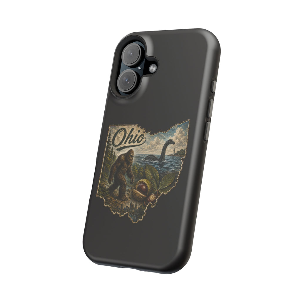 Phone Case — Ohio Vintage Bigfoot & Lake Monster Magnetic Impact-Resistant Case