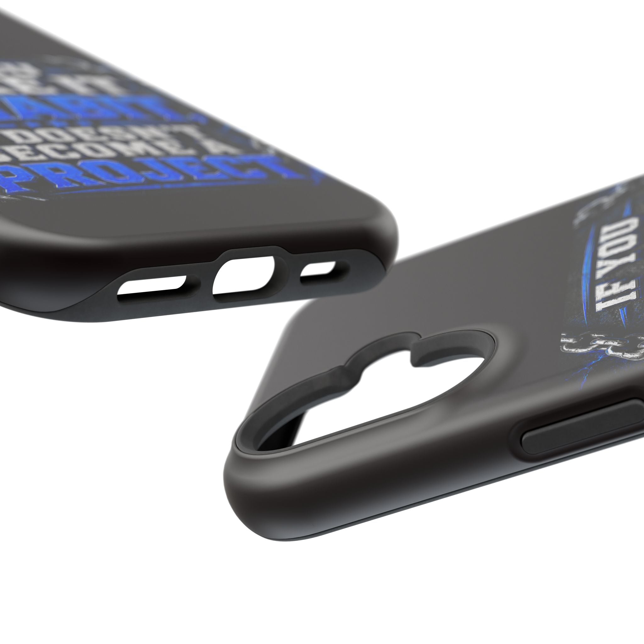 Motivational Phone Case – "If You Make It A Habit It Doesn't Become A Project" Magnetic Impact-Resistant Case