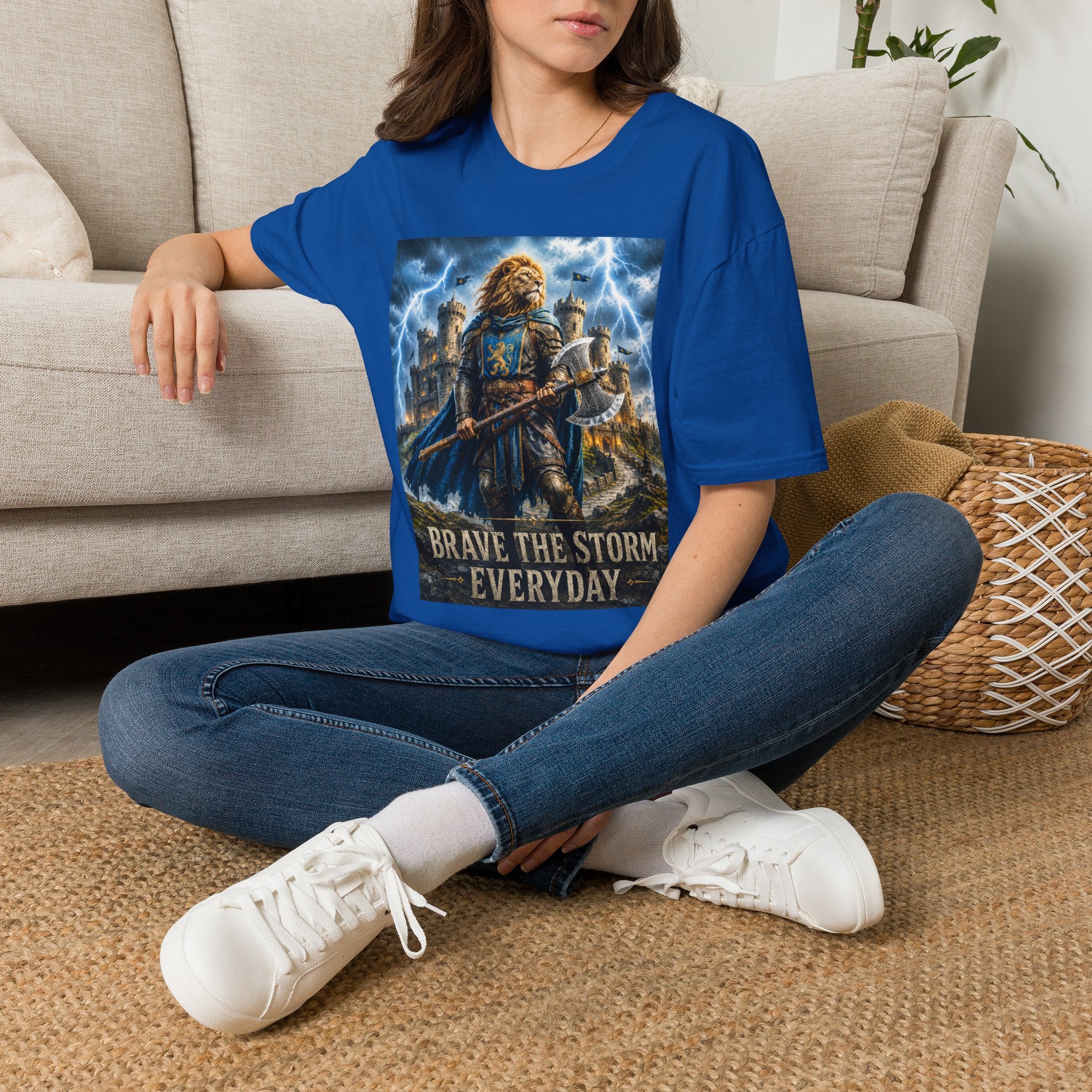 “Brave the Storm Everyday” Medieval Fantasy Tee