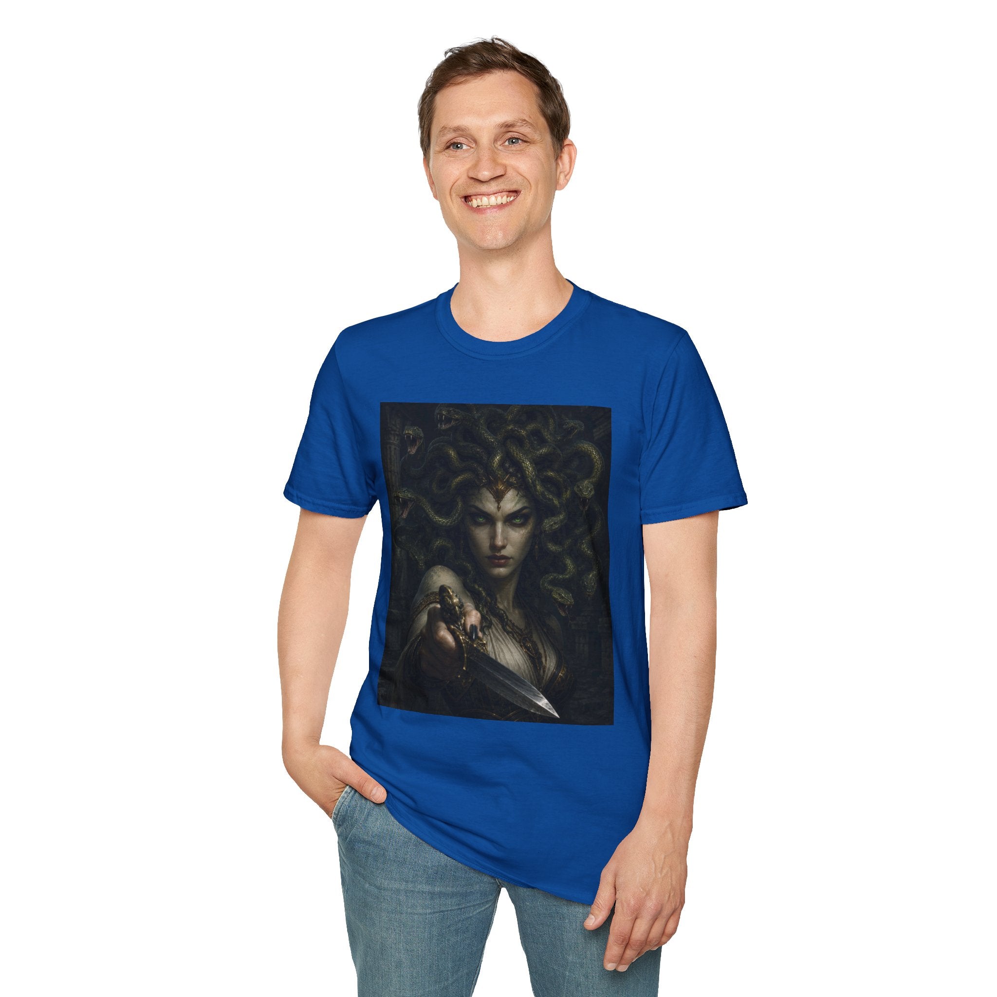 Medusa Portrait T‑Shirt — Mythical Gorgon Art Tee