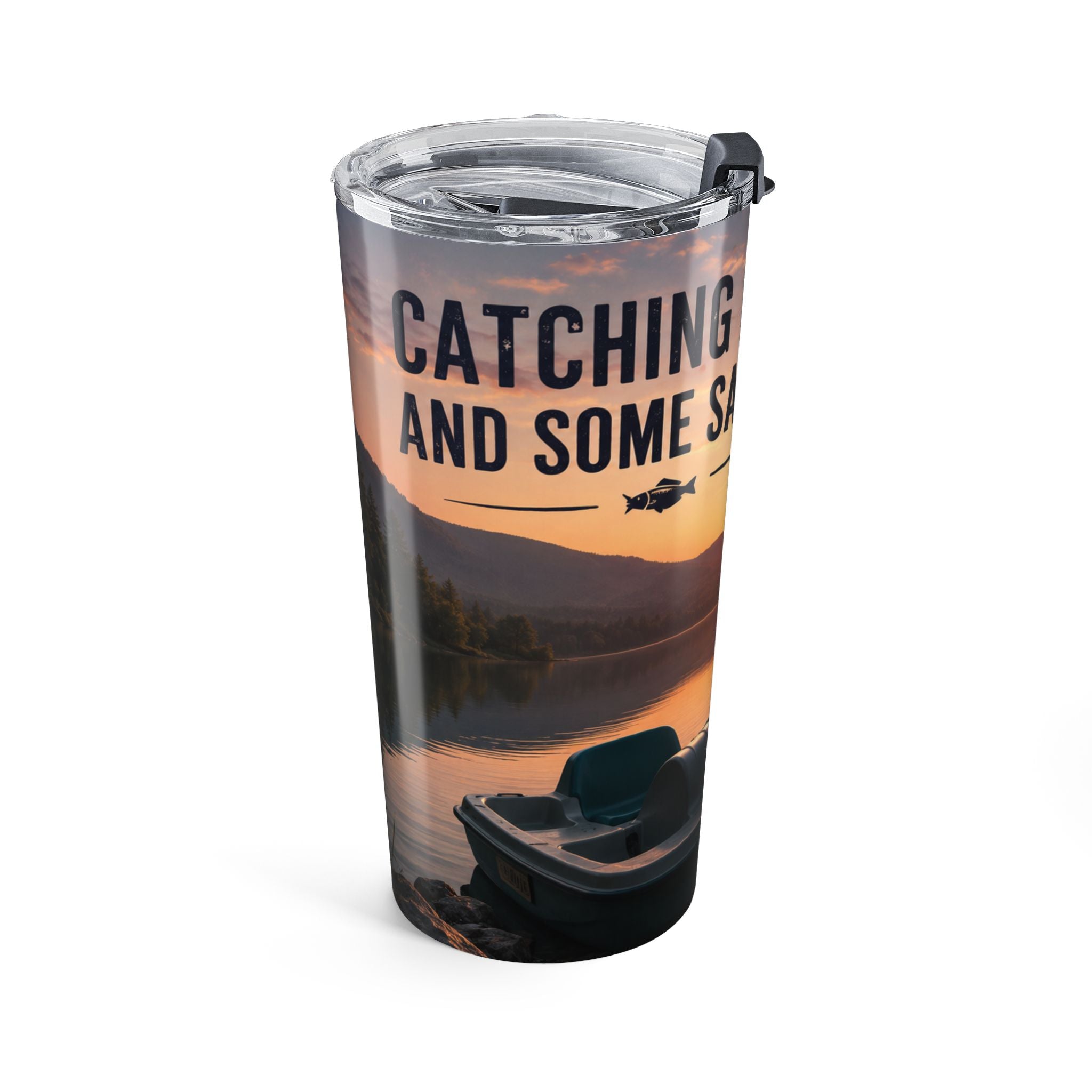 Fishing Tumbler 20oz – "Catching Fish and Sanity"