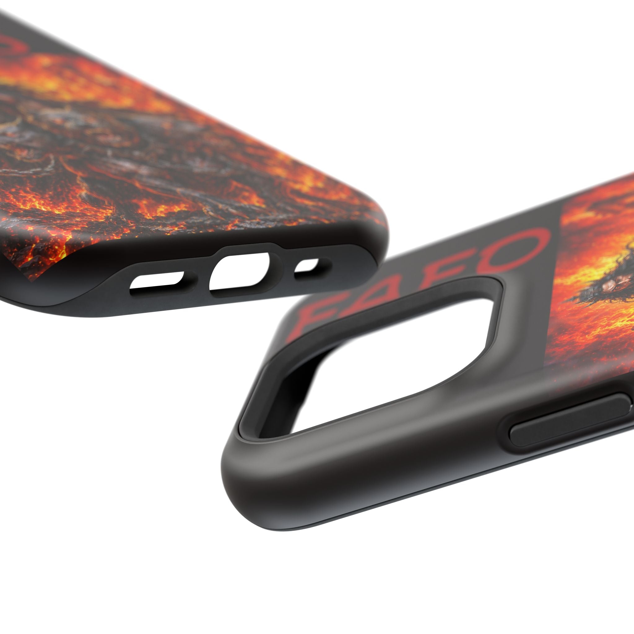 Phone Case —Hades  FAFO Warrior with Hellhound Fire Art (Magnetic Impact-Resistant)