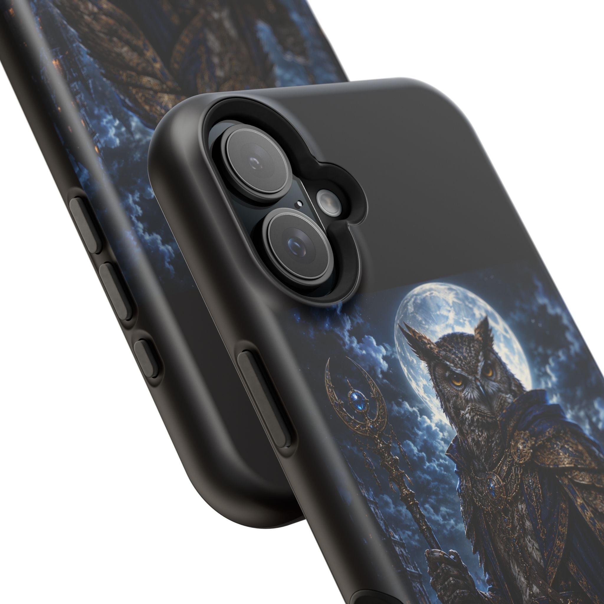 Owl Knight Phone Case — Medieval Fantasy Magnetic Impact-Resistant Case