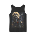 Skeleton Biker Tank Top – Gothic Moon Motorcycle Graphic Tee