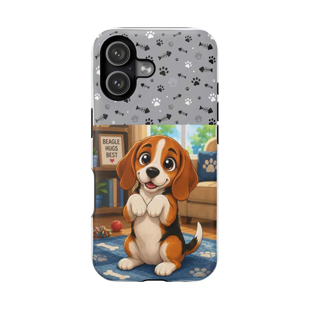 Beagle Puppy Phone Case — Magnetic Impact-Resistant Dog Design