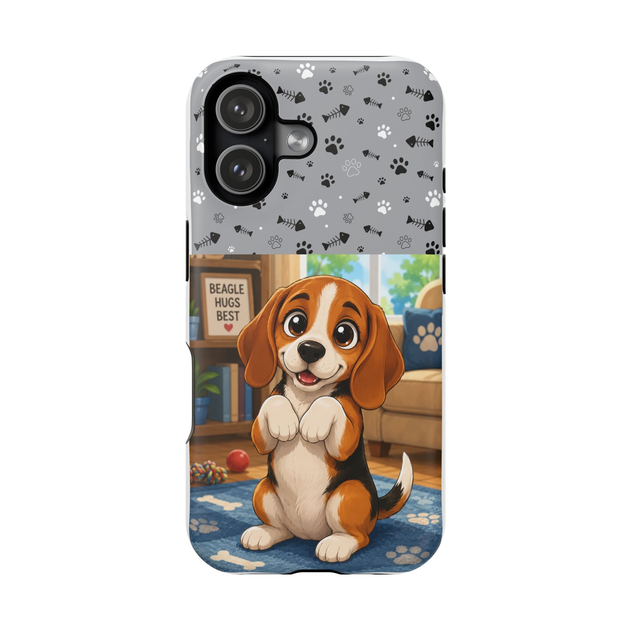 Beagle Puppy Phone Case — Magnetic Impact-Resistant Dog Design