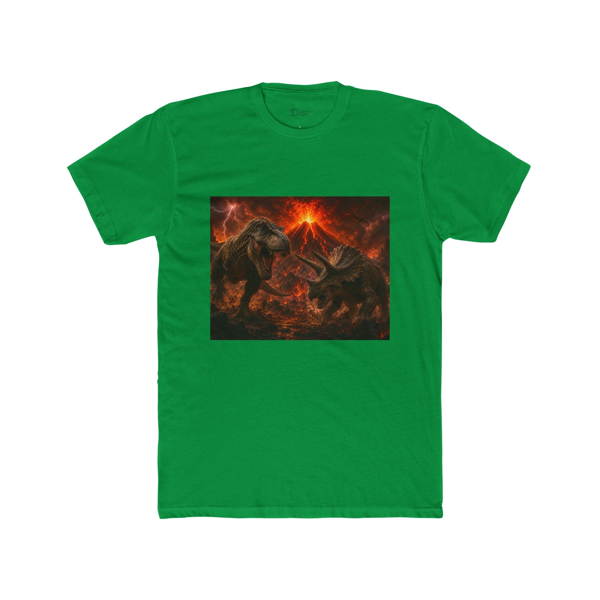 Dinosaur Volcano Battle T‑Shirt