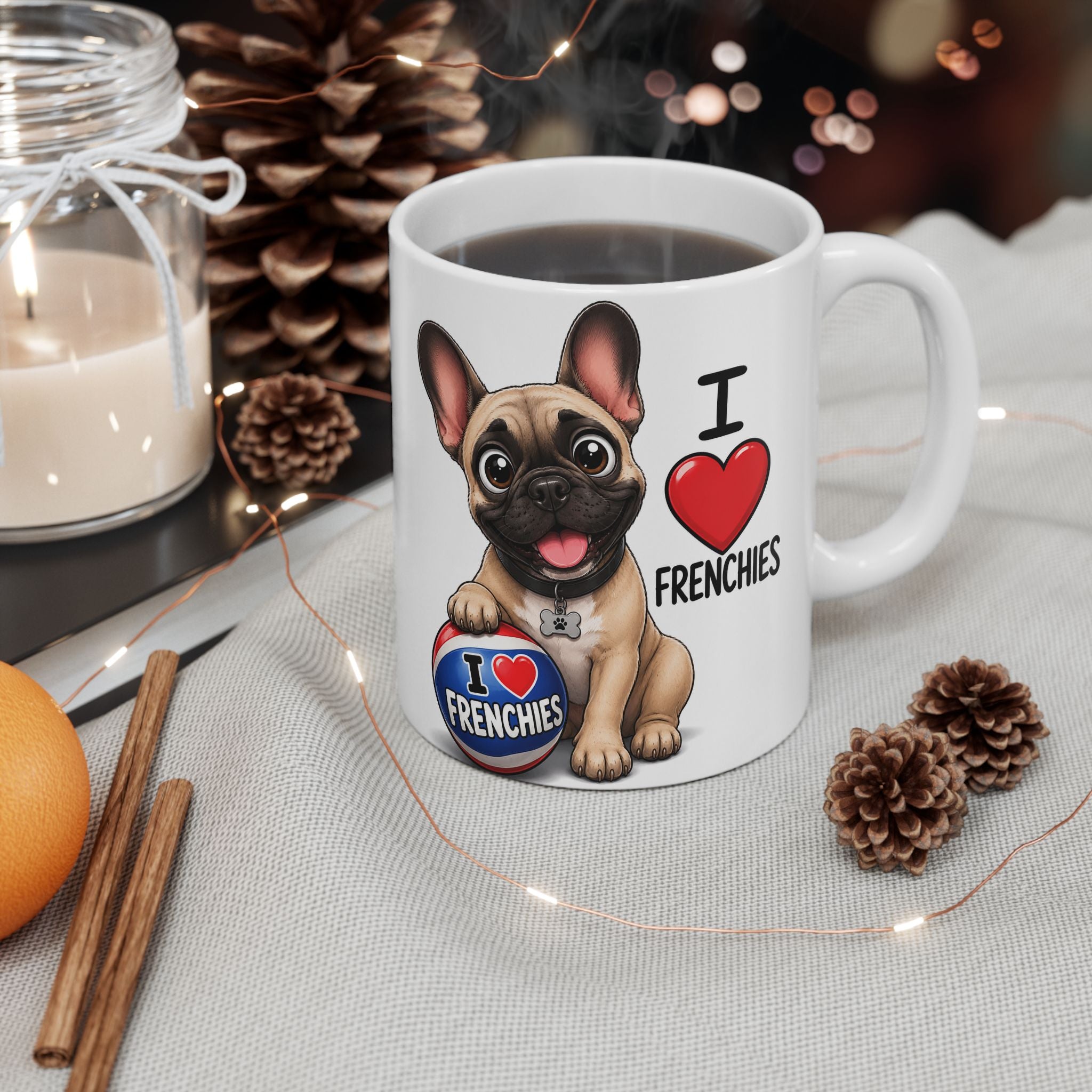 Cute French Bulldog Coffee Mug (11oz & 15oz)