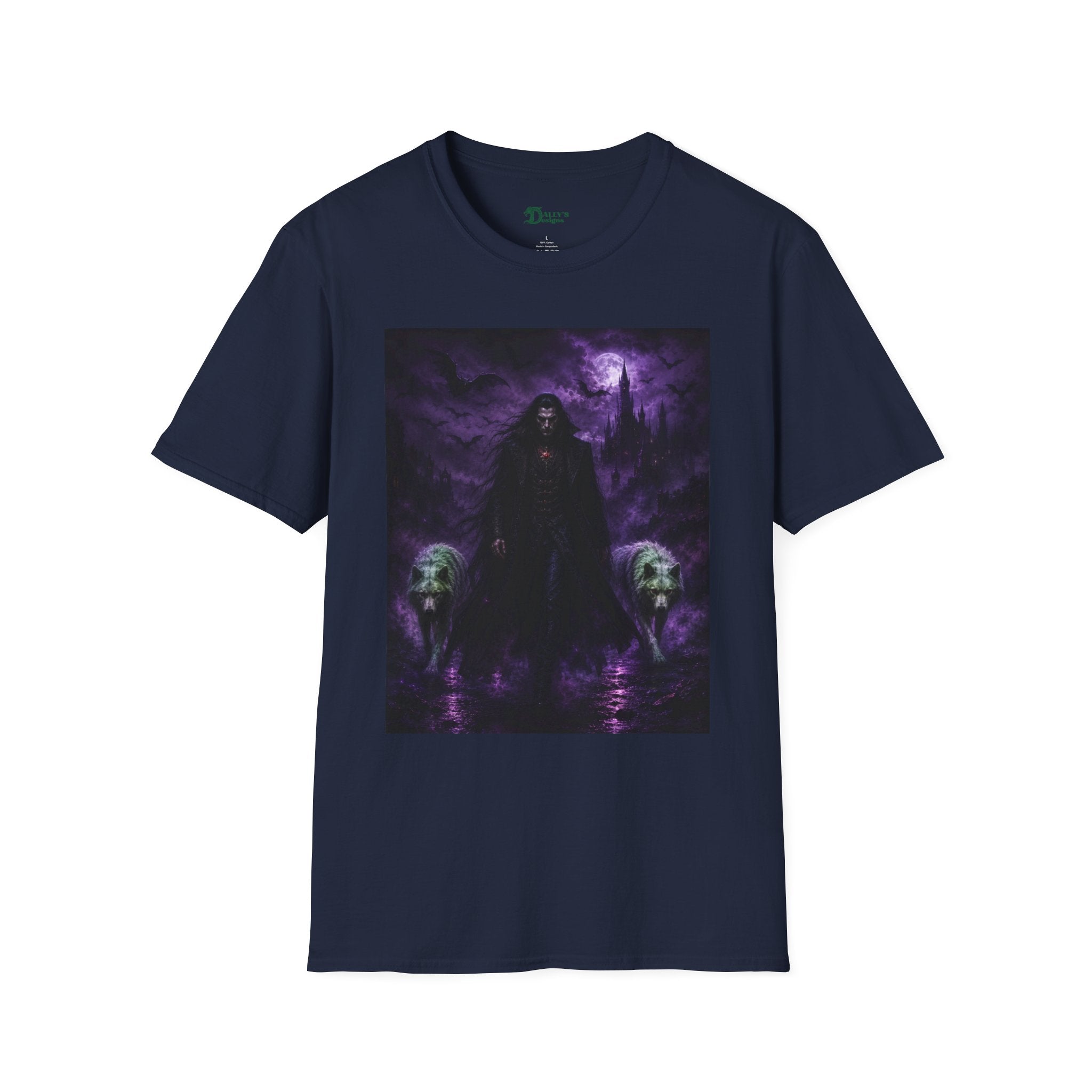 Dracula and wolves & Purple Moon Graphic