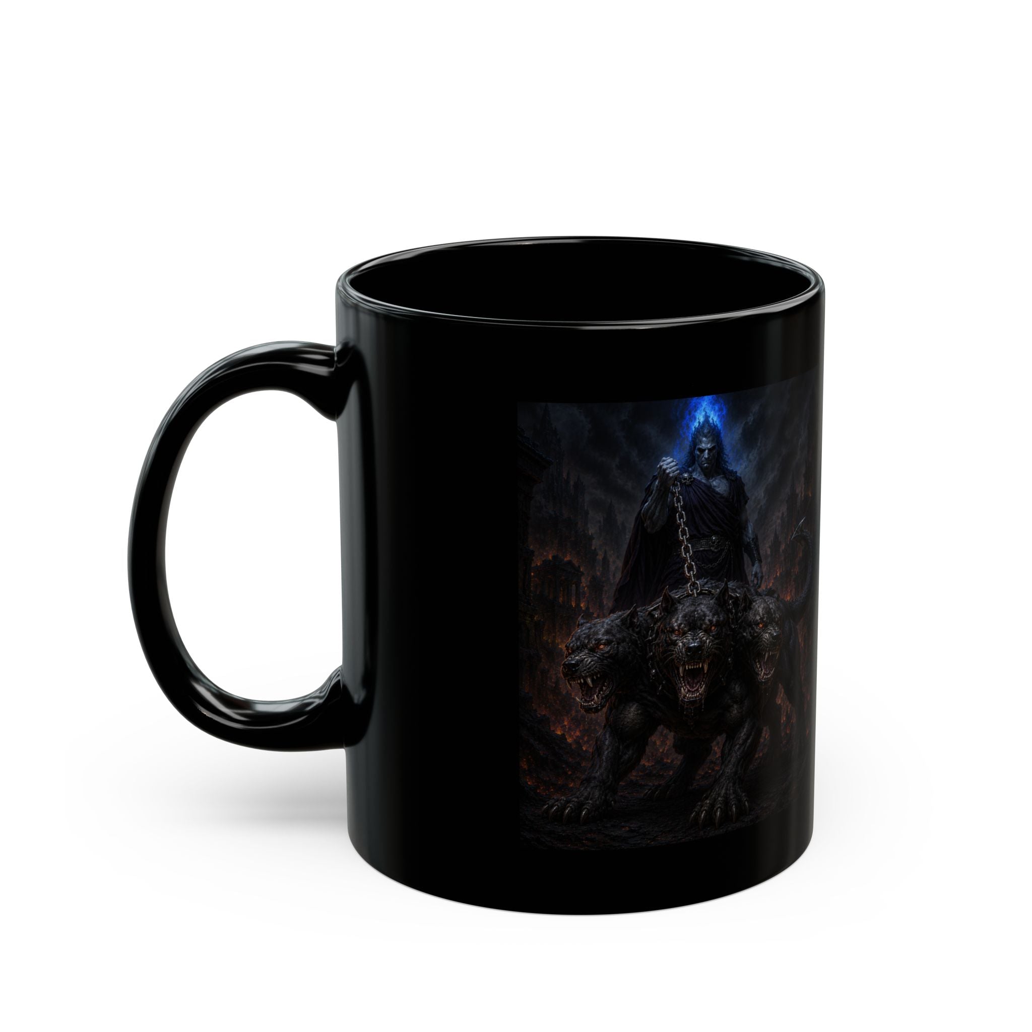 Funny 'It's Hell Without My Coffee' Black Coffee Mug — 11oz & 15oz