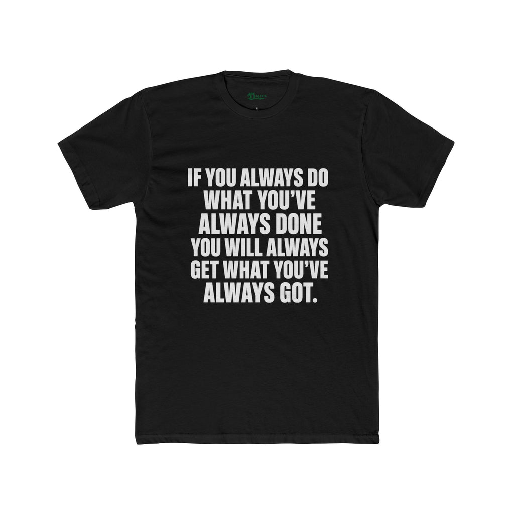 Crew T‑Shirt — Subtle Motivational Text Tee