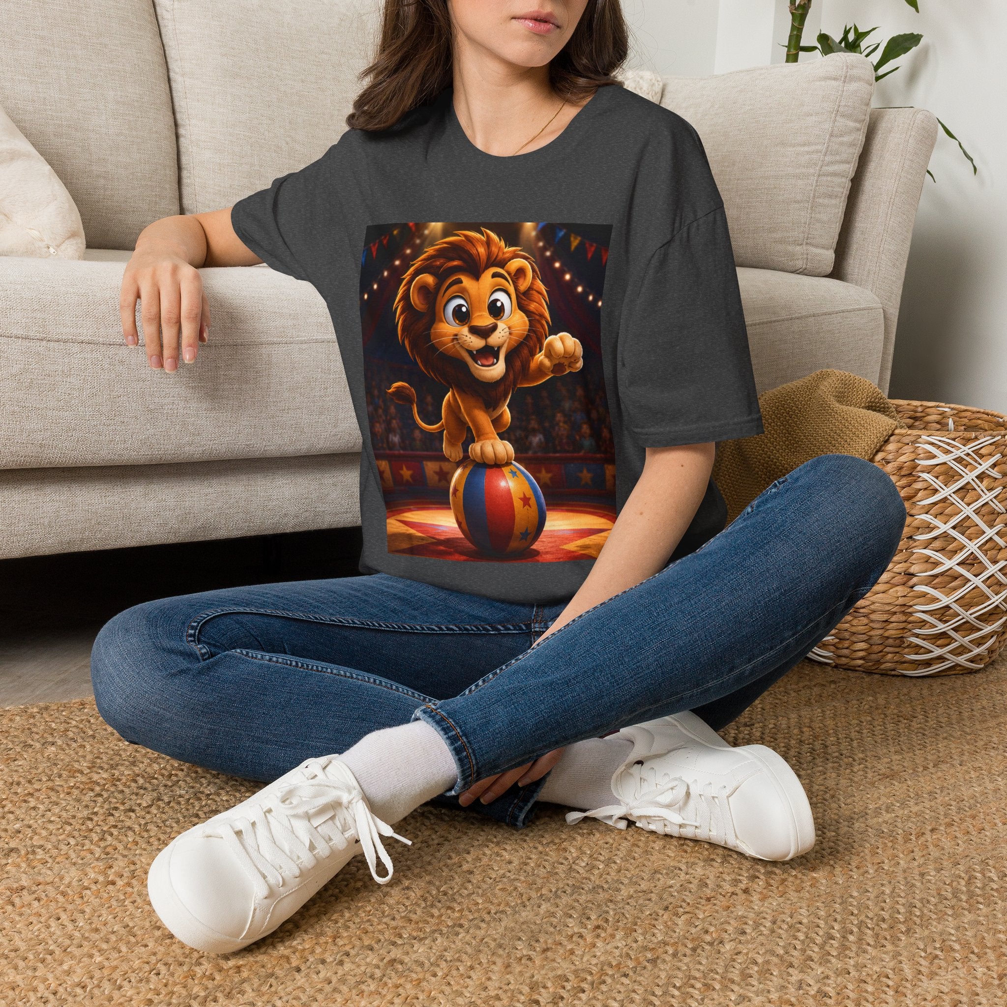 Cute Circus Lion T‑Shirt
