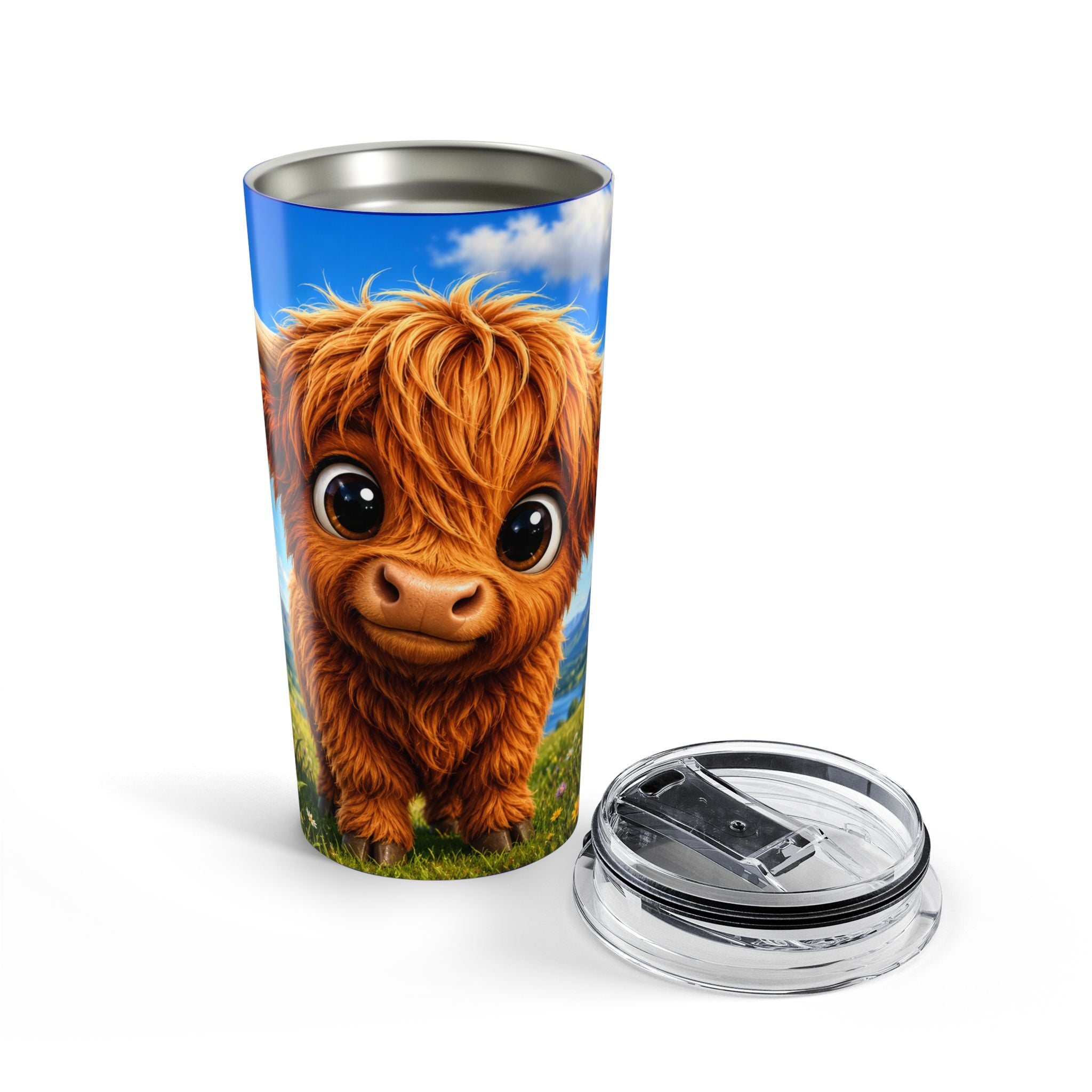 Highland Cow 20oz Tumbler — Cute Highland Cows Travel Mug