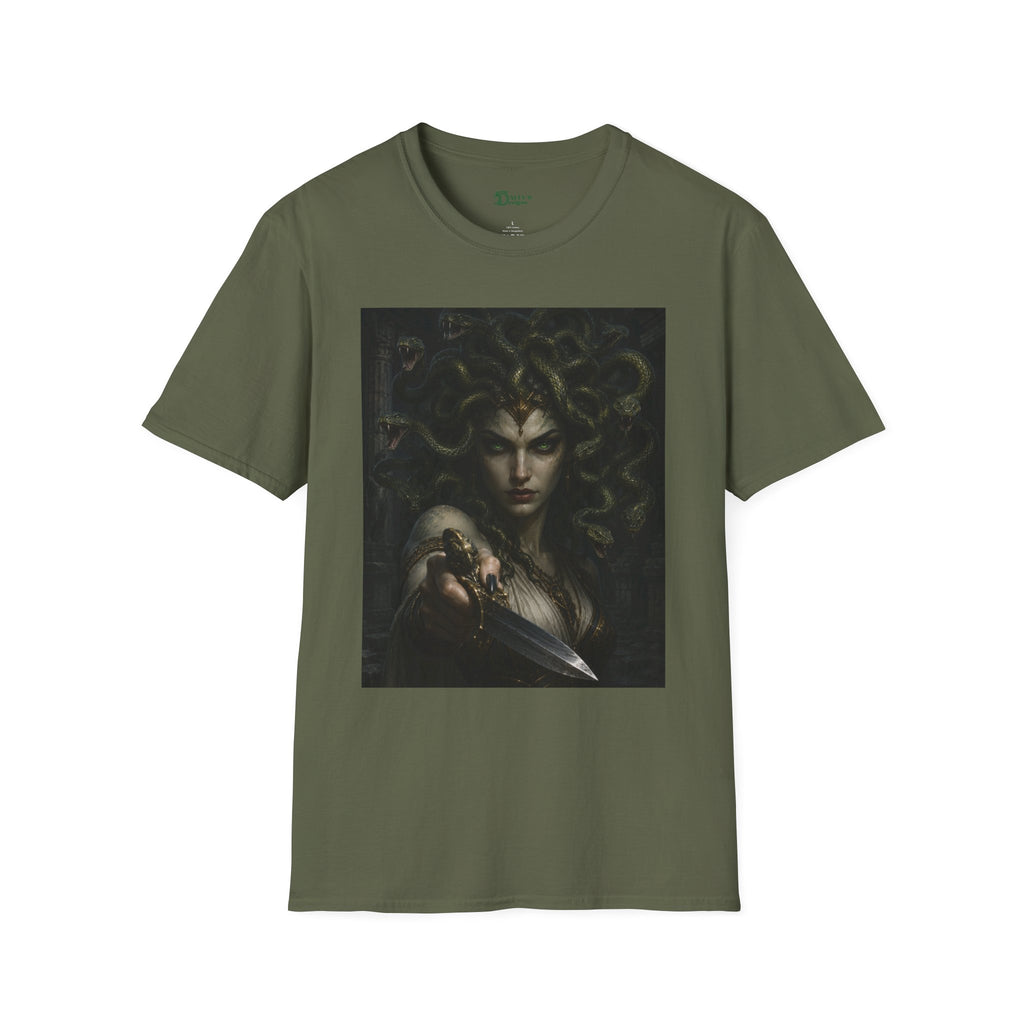 Medusa Portrait T‑Shirt — Mythical Gorgon Art Tee
