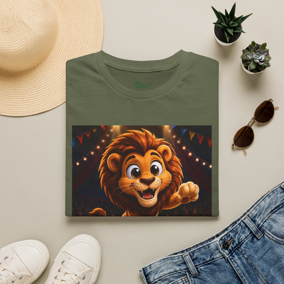 Cute Circus Lion T‑Shirt