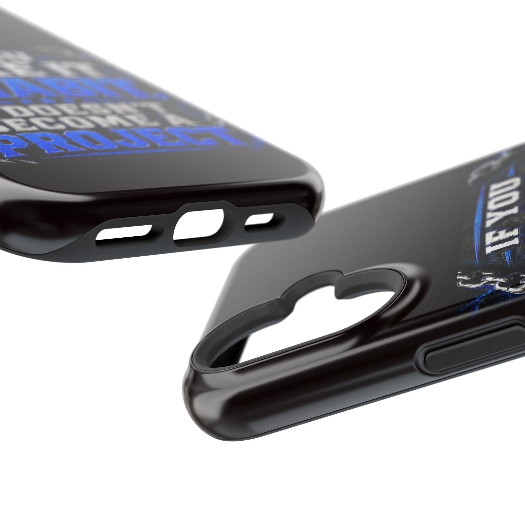 Motivational Phone Case – "If You Make It A Habit It Doesn't Become A Project" Magnetic Impact-Resistant Case