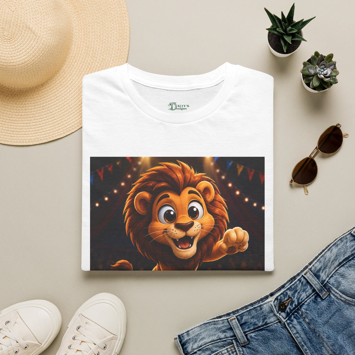Cute Circus Lion T‑Shirt