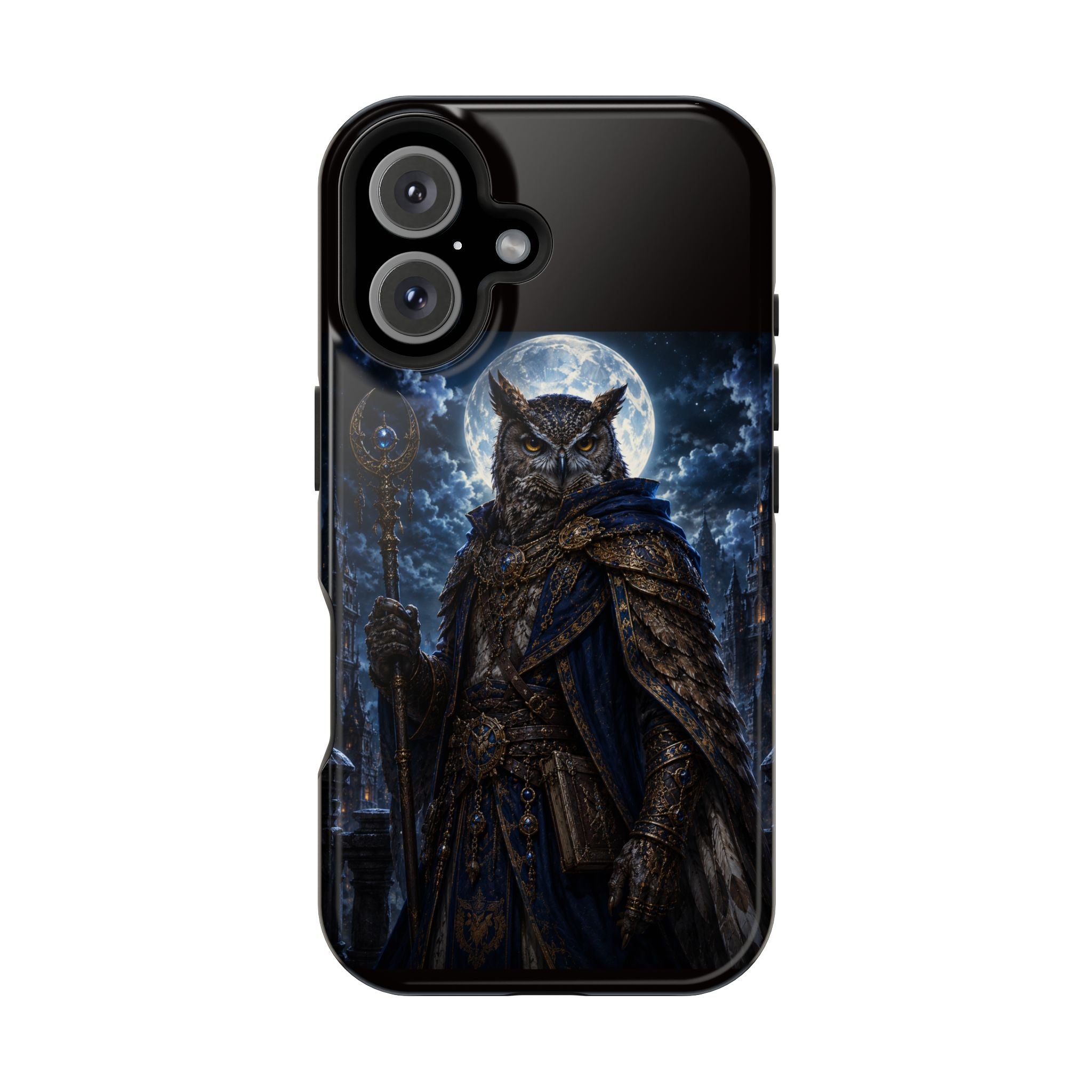 Owl Knight Phone Case — Medieval Fantasy Magnetic Impact-Resistant Case