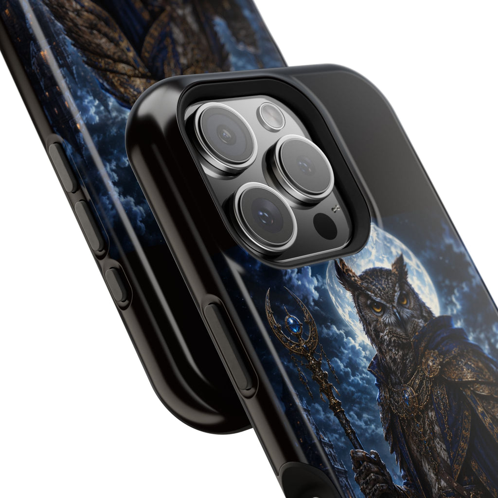 Owl Knight Phone Case — Medieval Fantasy Magnetic Impact-Resistant Case