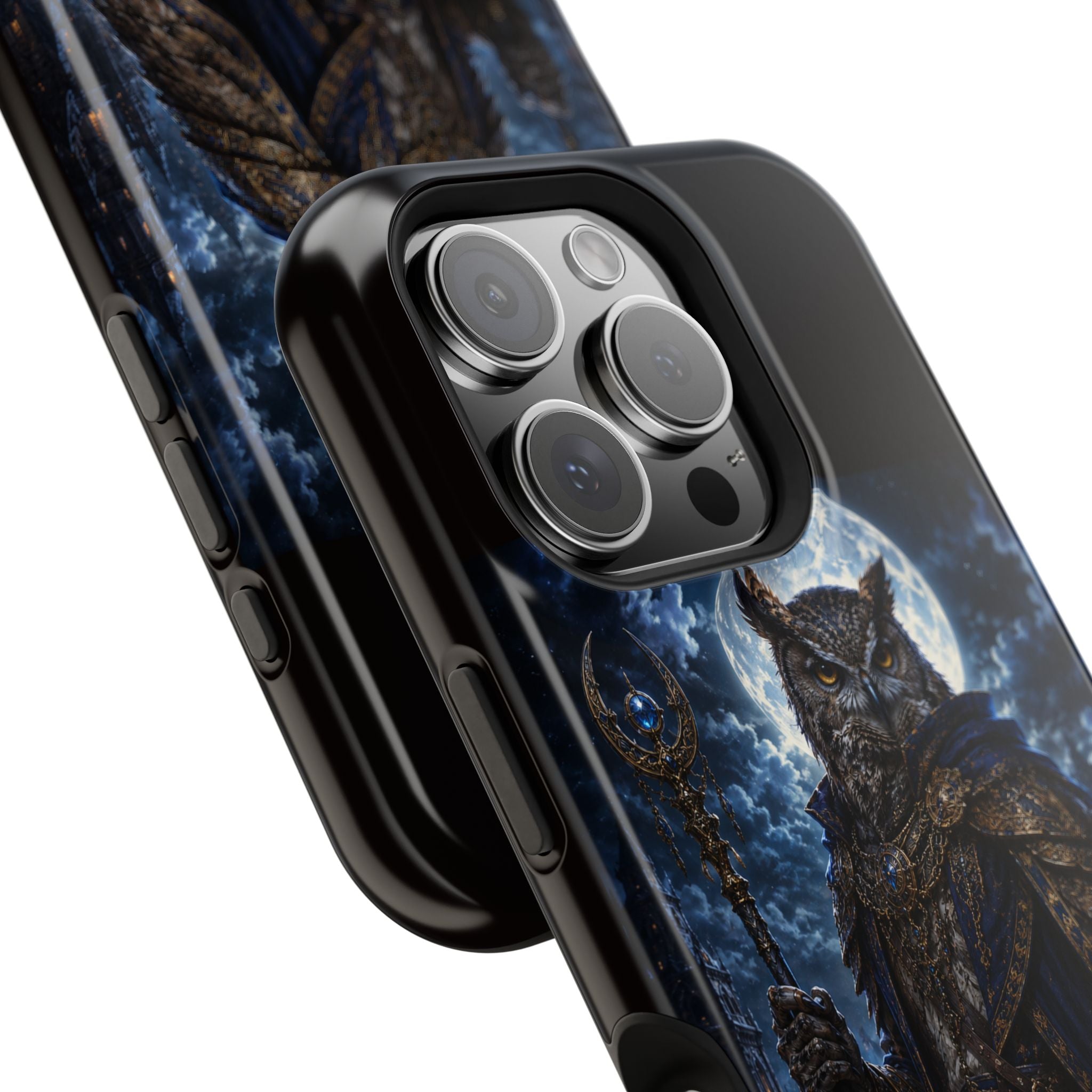 Owl Knight Phone Case — Medieval Fantasy Magnetic Impact-Resistant Case