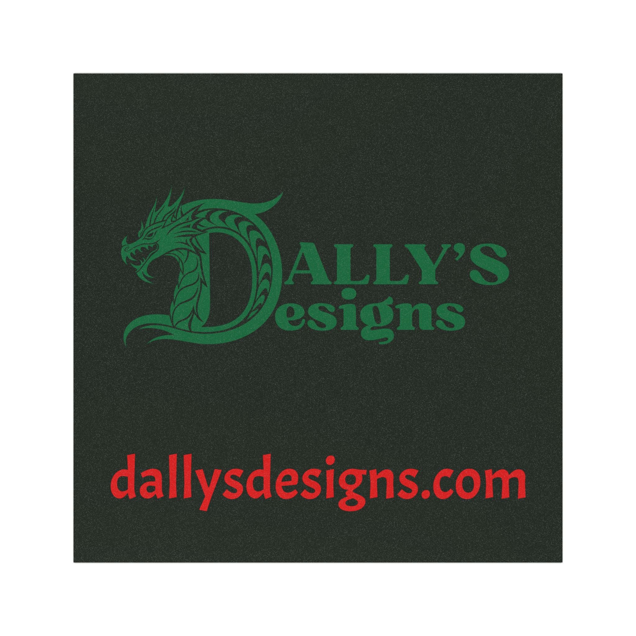 Car Magnet — Dally's Designs Logo & URL Promotional Magnet