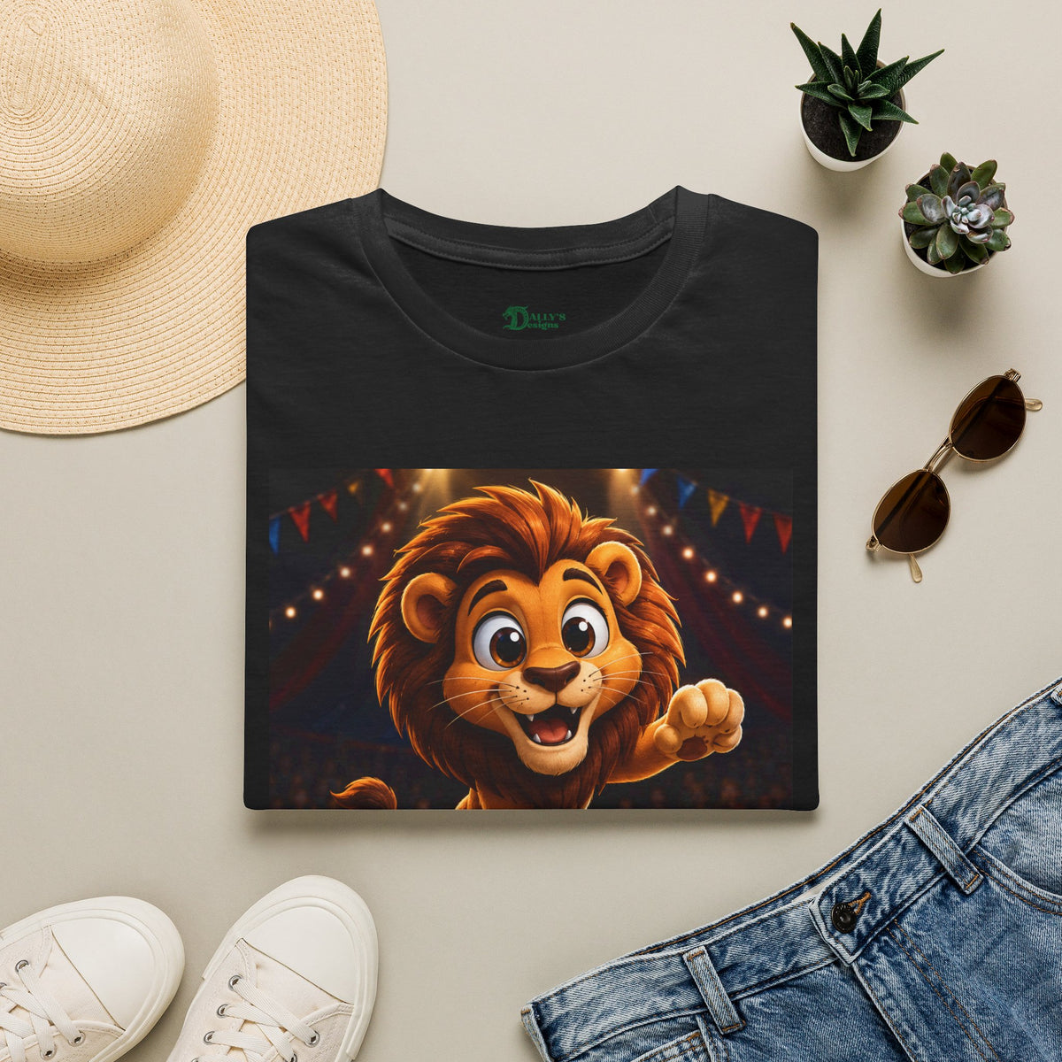 Cute Circus Lion T‑Shirt
