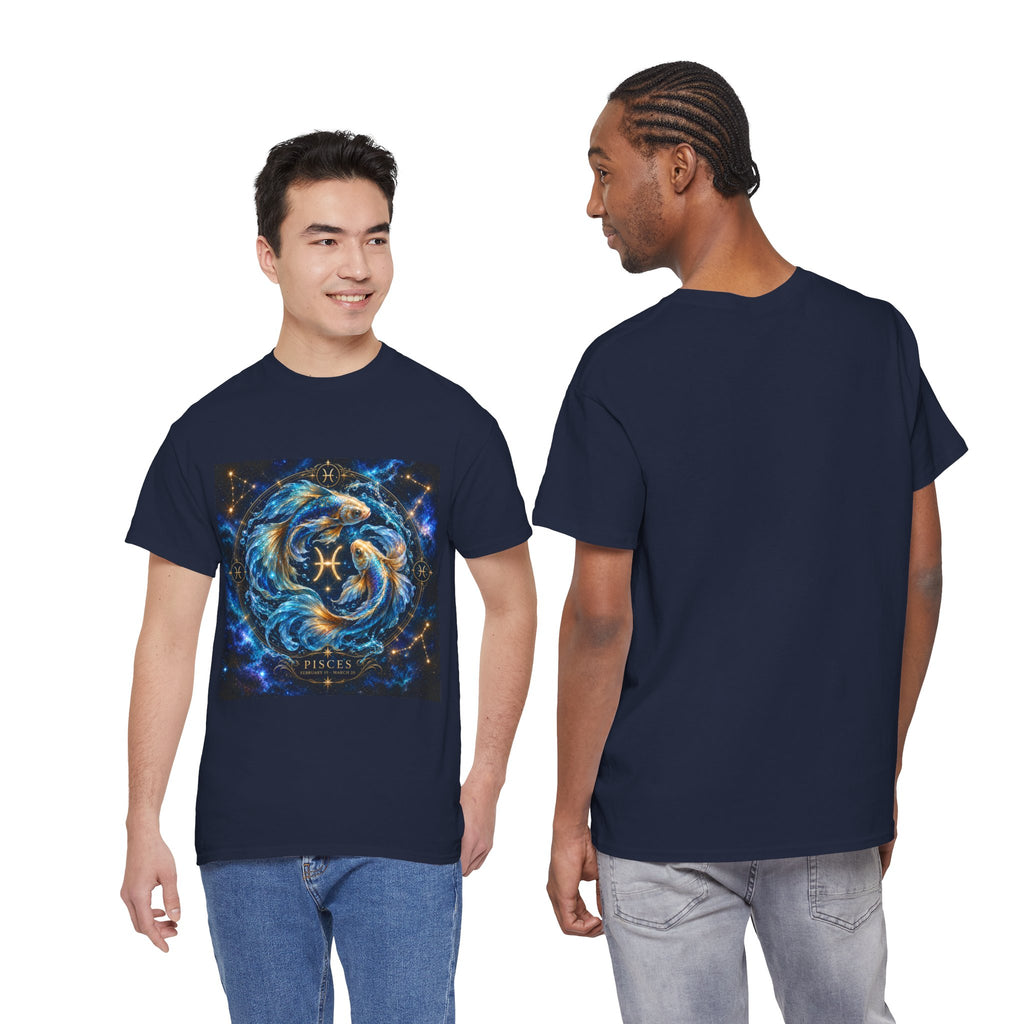 Pisces Zodiac T-Shirt — Mystical Fish Constellation Tee