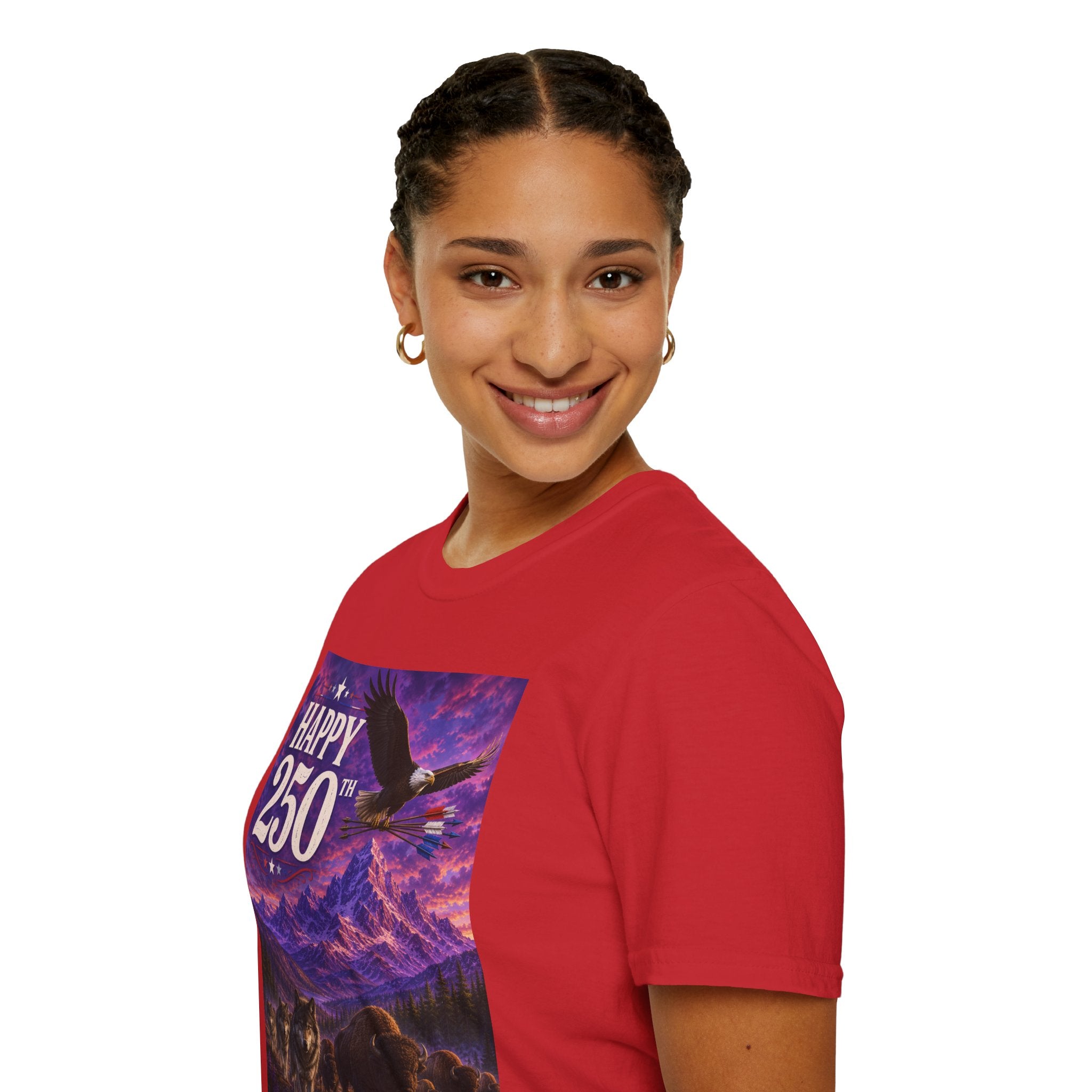 Happy 250th Eagle T‑Shirt — Patriotic Anniversary