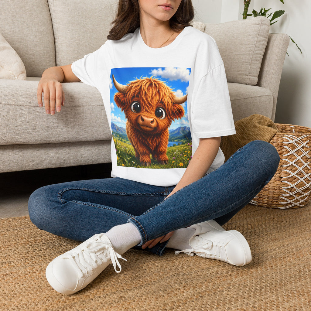 Cute Baby Highland Cattle Graphic Tee