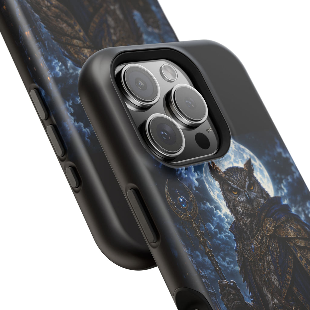 Owl Knight Phone Case — Medieval Fantasy Magnetic Impact-Resistant Case