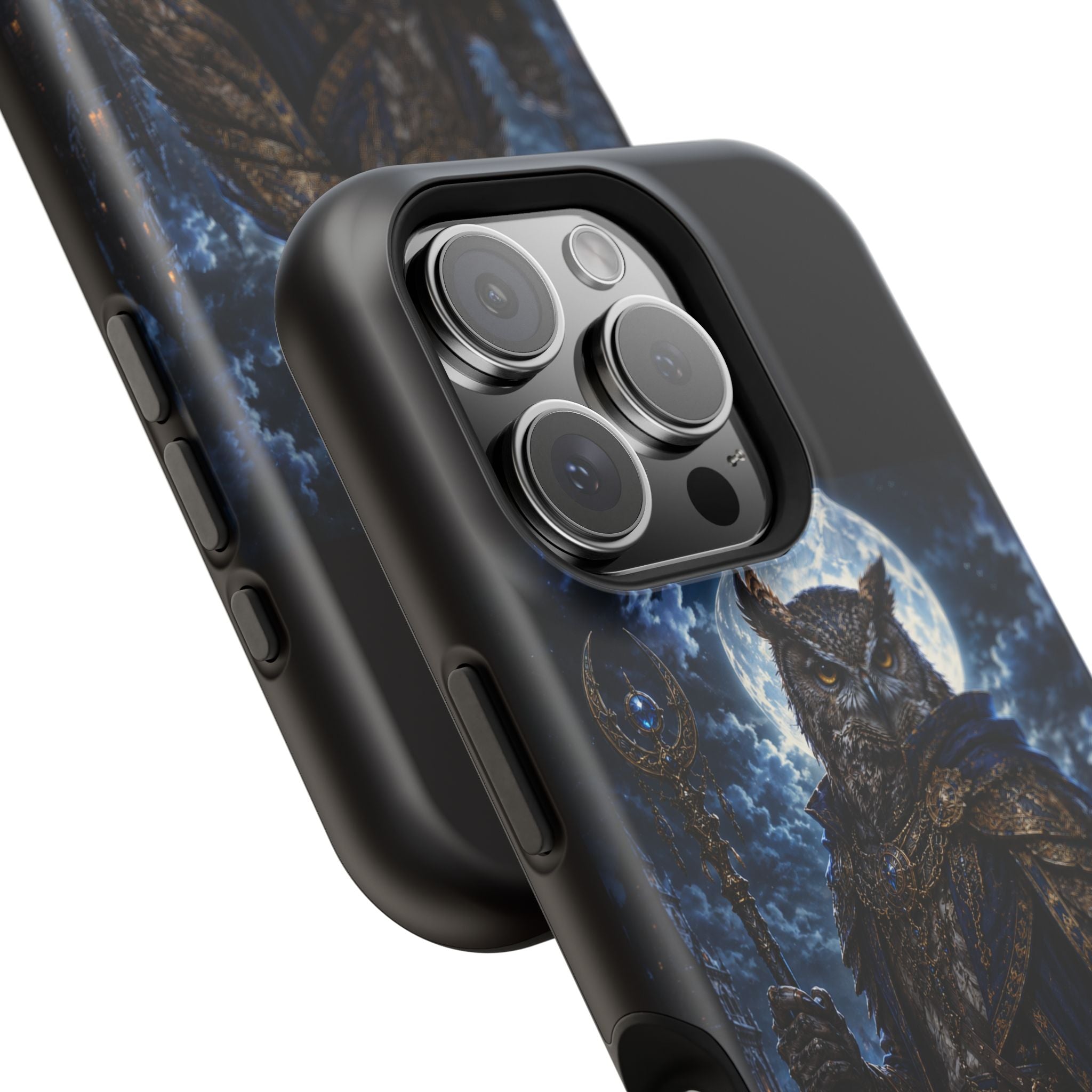 Owl Knight Phone Case — Medieval Fantasy Magnetic Impact-Resistant Case