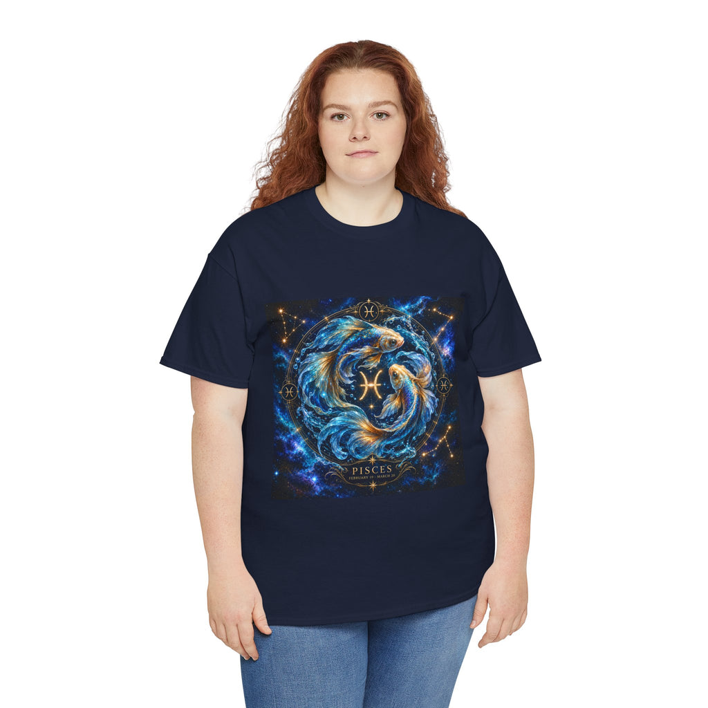 Pisces Zodiac T-Shirt — Mystical Fish Constellation Tee
