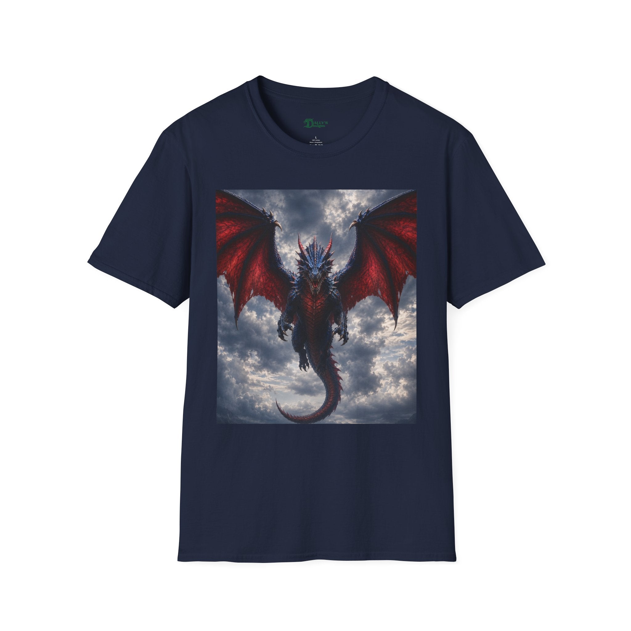 Red Winged Dragon Fantasy Graphic Tee