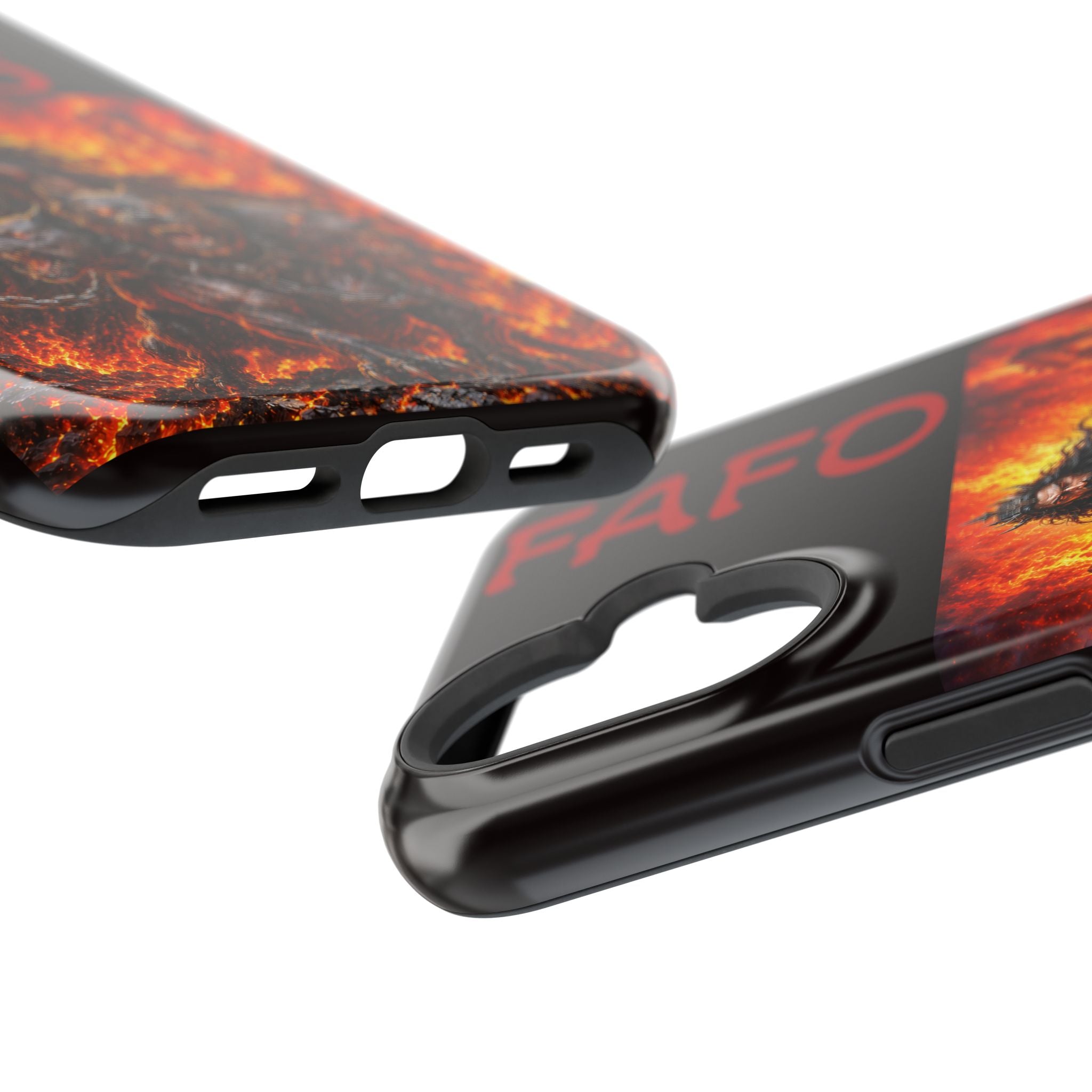 Phone Case —Hades  FAFO Warrior with Hellhound Fire Art (Magnetic Impact-Resistant)