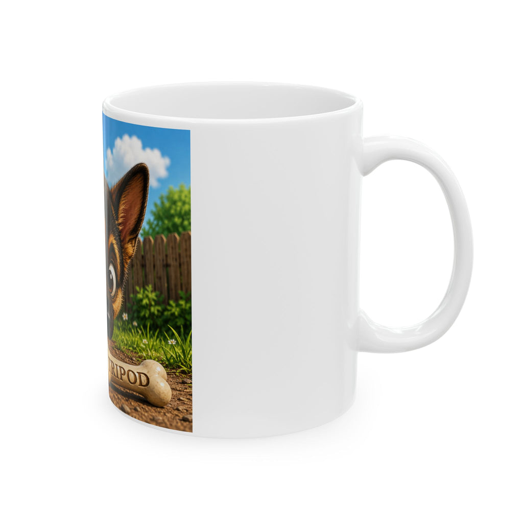 3 legged dog coffee cuf 11 oz/15oz  all dogs need love